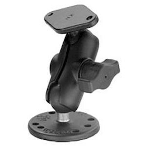 (RAM-B-138-A) Mount with Short 1" Ball Arm, Diamond and Round Bases